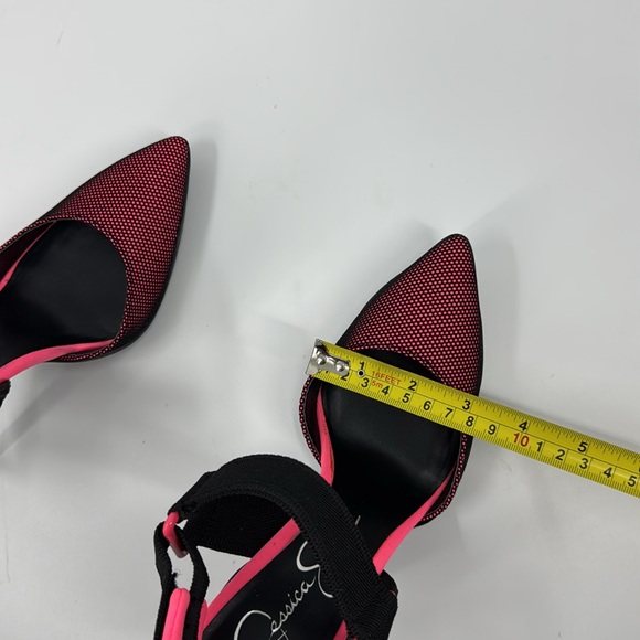 JESSICA SIMPSON Women’s Pink and Black Pointy Stiletto Heels Size 6 NWOT - Picture 13 of 17